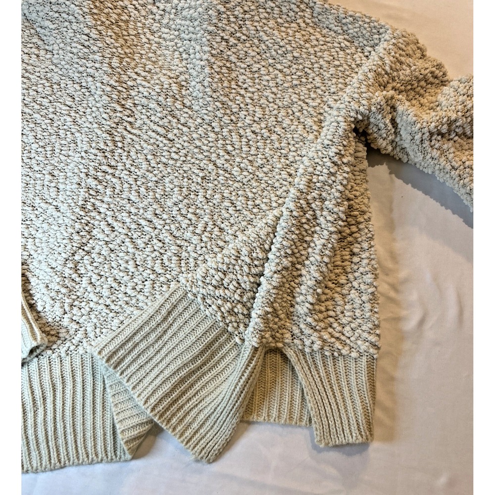 POL Hoodie Sweater Womens Size M Ivory Popcorn Tecture Oversize Slouchy Casual - Picture 6 of 7